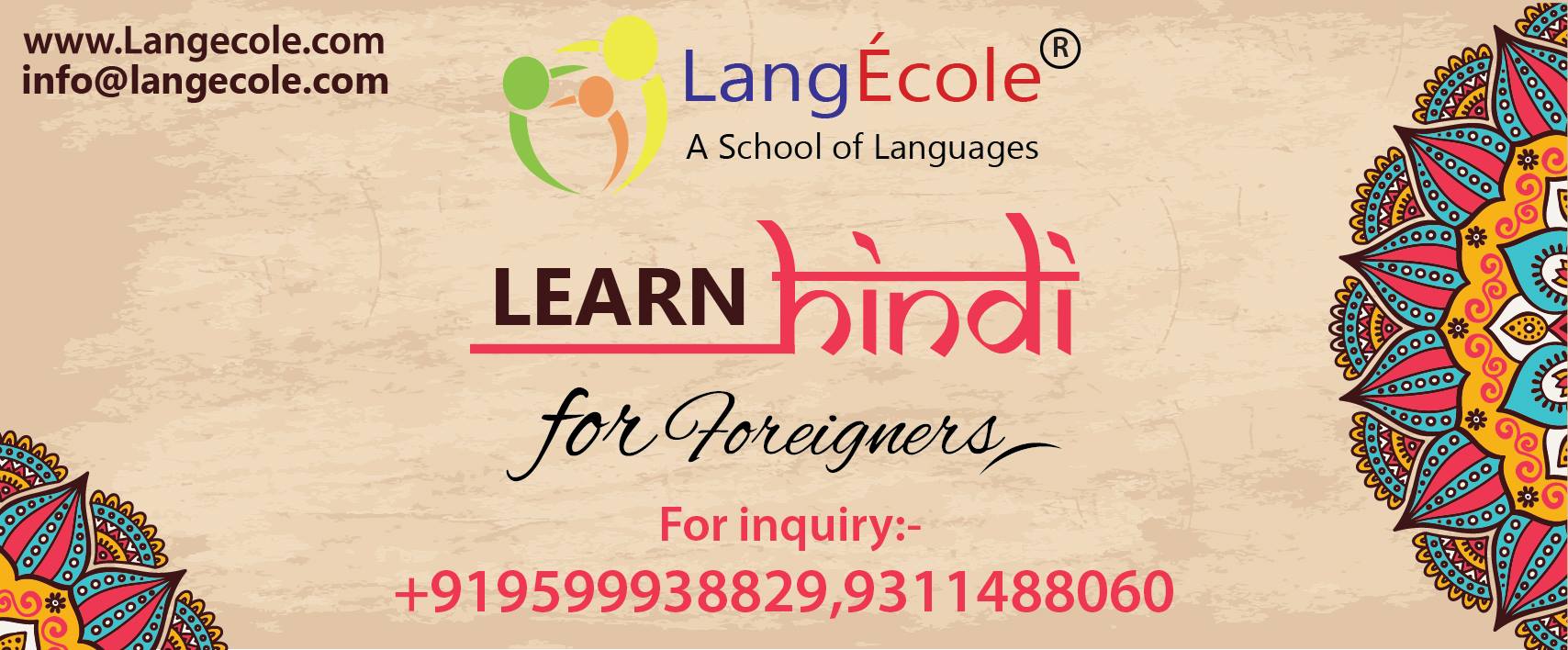 Learn Hindi Basic Level at LangÉcole®, New Delhi